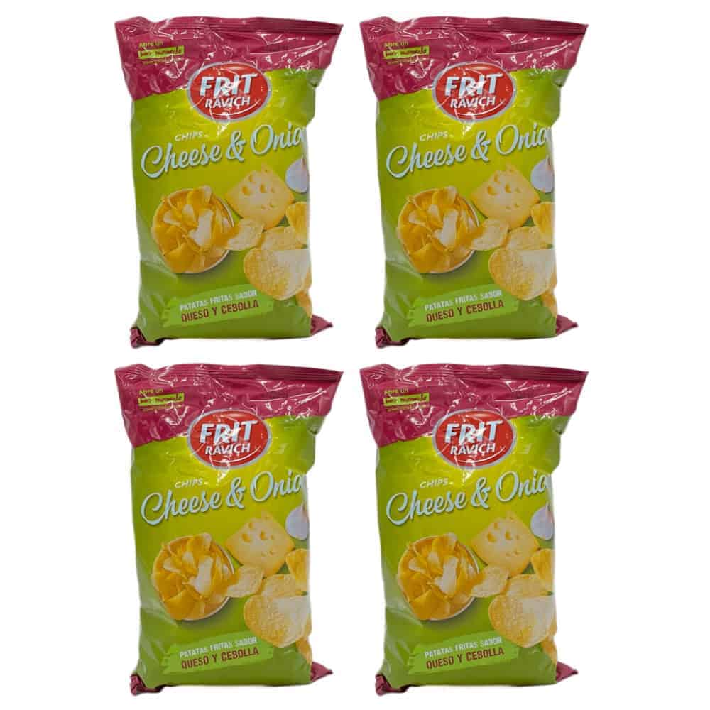 Knusprige Chips Käse & Zwiebel, aus Spanien, Snack, fettarm, lecker, ideal für Party und Zwischendurch, mareni.com, spanischer Snack, Käse-Zwiebel Geschmack, große Packung, hochwertige Chips, spanische Qualität, direkt aus Spanien, Knabberartikel, appetitlicher Snack.