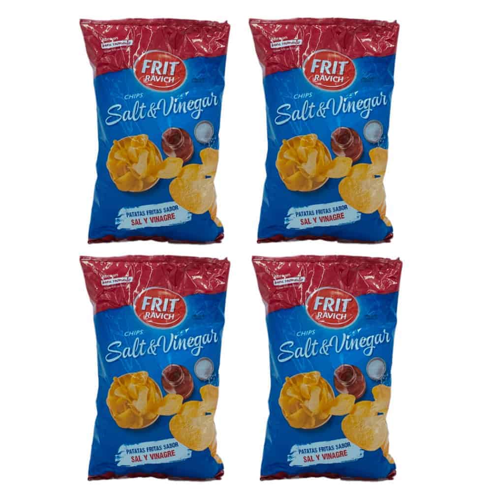 Knusprige Chips Salt & Vinegar aus Spanien, ideal für Snacks, bei Mareni erhältlich.