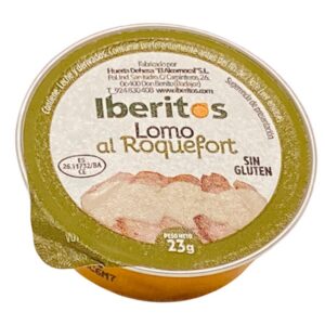Feinkost Iberico Lomo al Roquefort, spanischer Trockenwurst - glutenfrei, 23g, direkt aus Spanien, hochwertige spanische Wurstwaren.