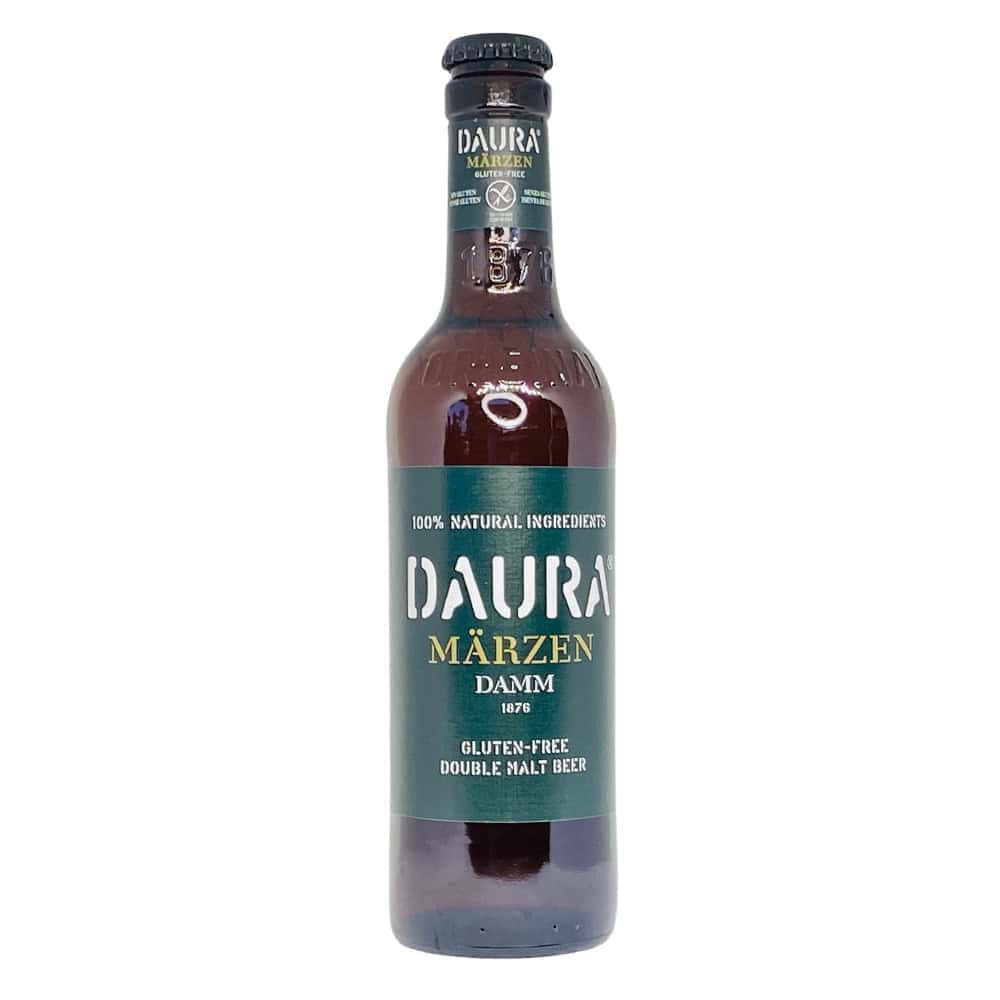 Daurá - glutenfreies, doppelt gemälztes Bier aus Spanien, Bio-Zutaten, 330 ml Flasche, handgefertigt, ideal für glutenfreie Ernährung, traditionell hergestellte spanische Malzbiere, direkt aus Spanien.