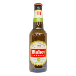 Mahlou glutenfreies Bier aus Spanien, glutenfrei und für Zöliakie geeignet, mit traditionellem spanischem Geschmack, ideal für glutenfreie Ernährung, direkt aus Spanien.