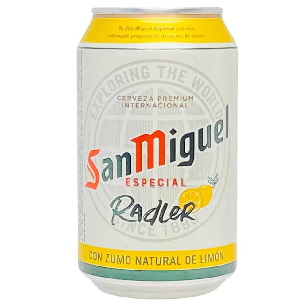 Erfrischende spanische Radler-Dose mit Zitronensaft, handgefertigt direkt aus Spanien, ideal für Bierliebhaber, die Geschmack und Qualität suchen.