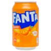 Fanta Naranja - Erfrischendes Orangensaftgetränk - 330 ml Fanta-Orangendose, spanische Erfrischungsgetränke, alkoholfrei, ideal für heiße Tage, mit orangeflavor, 8% Fruchtsaftanteil, aus Spanien, geeignet für unterwegs und Partys, köstlich und erfrischend.