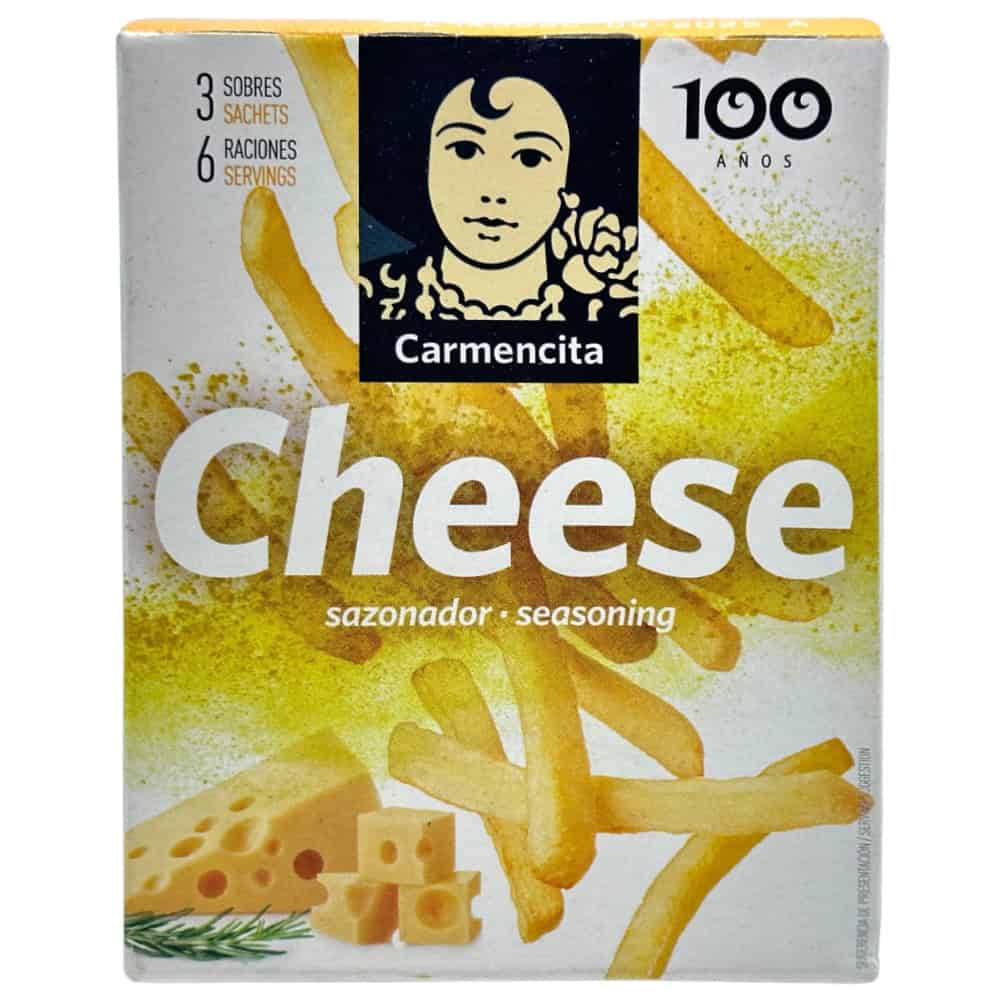 Carmencita - Cheese - Gewürzmischung für Pommes frites - 13,5 gr (3 Beutel) Knabergesalz, spanische Käsegewürzmischung, Käse mit Gewürzen, Käsemarinade, Ceremontica, spanischer Käse, Käse-Dip, aromatischer Käse, Käsegewürz, Käse-Saisonierung, spanischer Käse aus Spanien, hochwertige Käsemischung, Käse-Snack, Käsezubereitung, Käseartikel, Mareni Käse, spanischer Käse Genuss, Käseprodukte aus Spanien, traditioneller Käse, spanische Käseleckereien, aromatischer Käsegenuss.