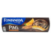 Knuspriges spanisches Fontaneda PiM's Orangenkeks mit Schokoladenüberzug, ideal als Snack, direkt aus Spanien.