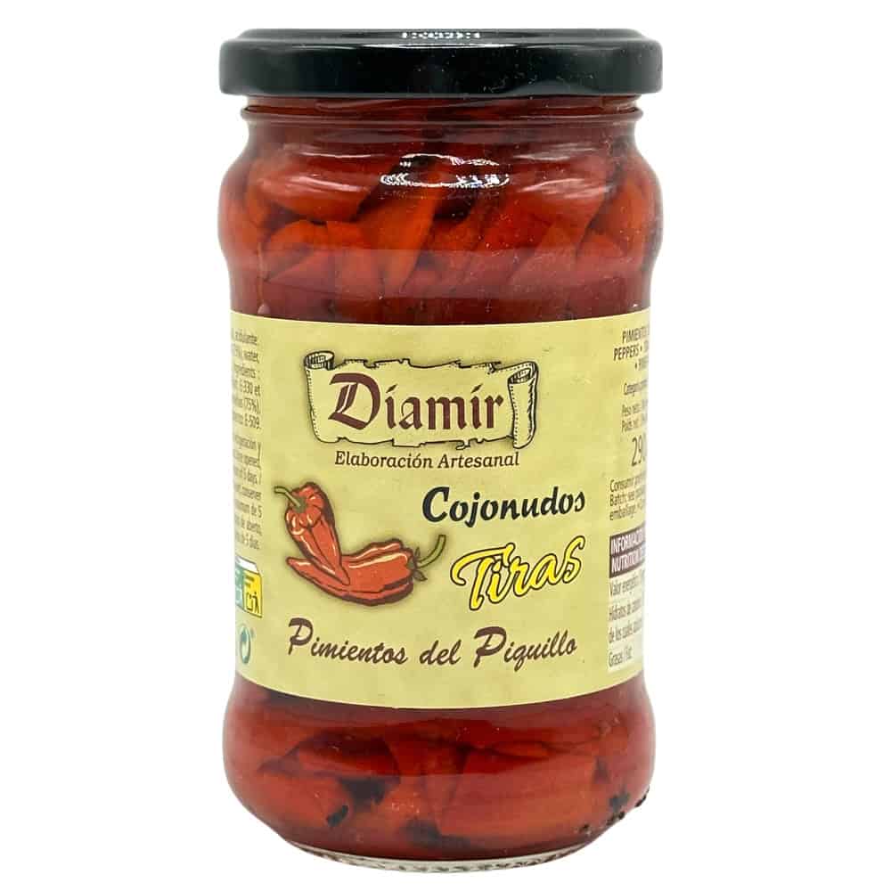 Knoblauchpeperoni in spanischer Qualität, handwerklich hergestellt, ideal für Tapas und mediterrane Gerichte, direkt aus Spanien - Mareni.