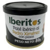 Cremiger Paté vom iberischen Schwein mit Pedro Ximénez und Rosinen, 80 g, ideal für spanische Tapas und Feinschmecker.