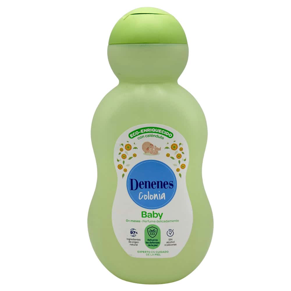 Baby-Eau de Cologne ohne Alkohol, 500 ml, mit Calendula, für empfindliche Haut, von Denenes, aus Spanien.