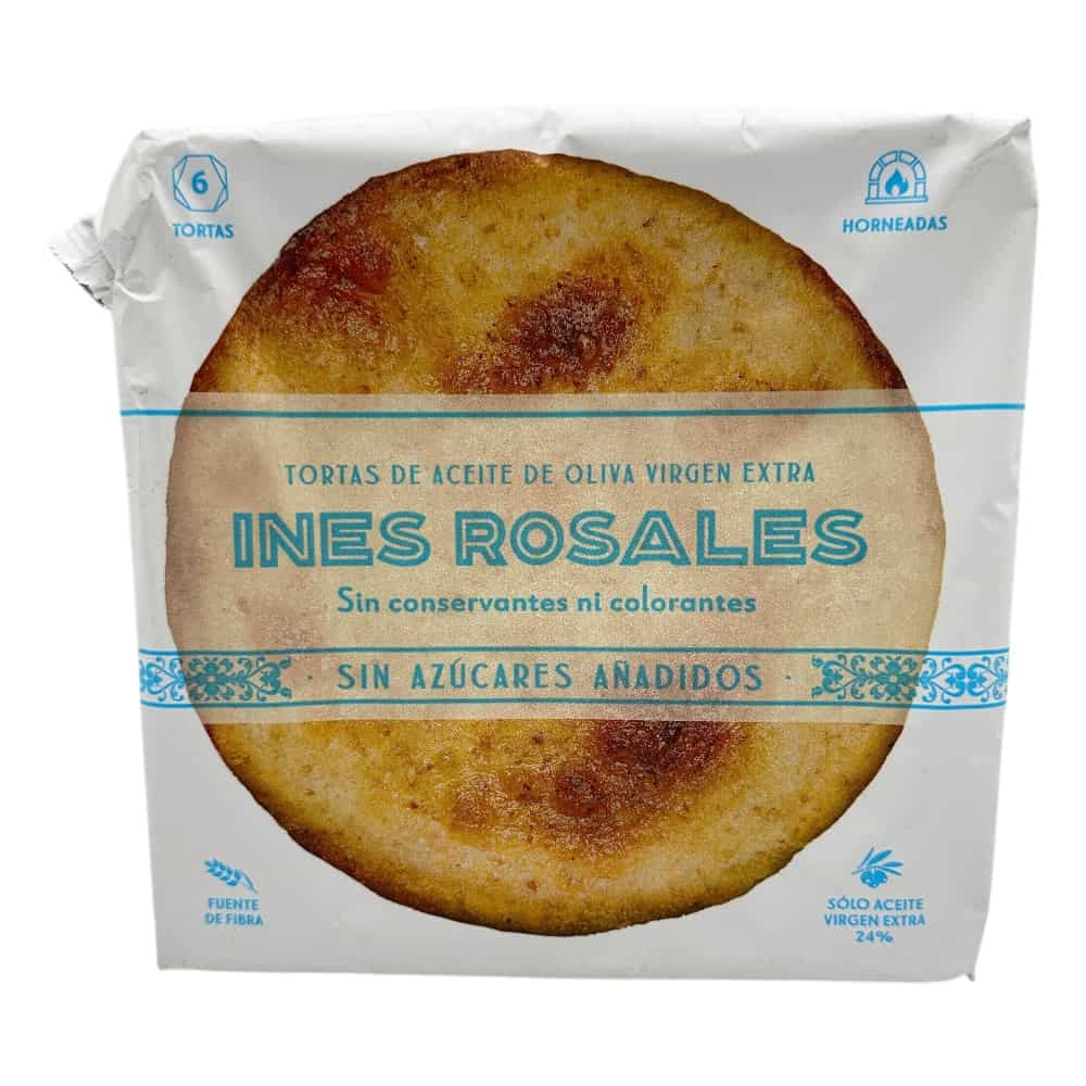 Knuspriger spanischer Ölkuchen mit Anis, vegan, ohne Zuckerzusatz, in praktischer Verpackung, ideal für Snacks und Süßigkeiten.