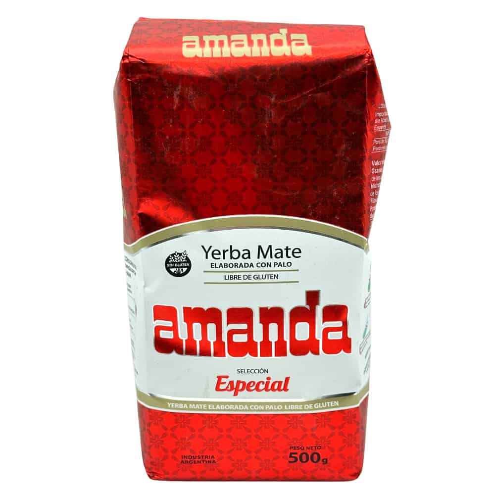 Yerba Mate Amanda - Hochwertiger spanischer Yerba Mate Tee, 500 g, ideal für gesunden Genuss und Energie. Direkt aus Spanien, glutenfrei, perfekt für Yerba Mate Liebhaber.