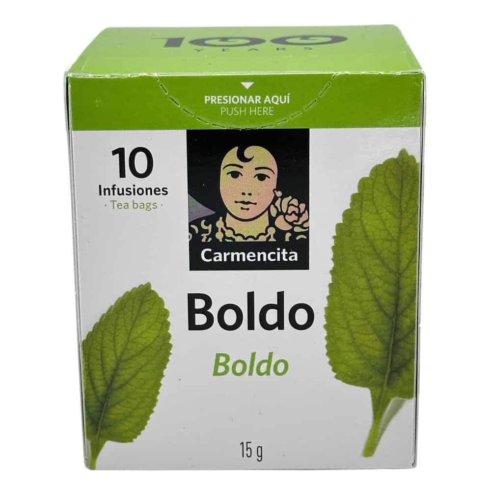 Boldo-Tee in praktischer Verpackung, 15 g, mit 10 Beuteln, ideal für entspannende Teemomente, direkt aus Spanien, bekannt für seine wohltuenden Eigenschaften.