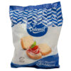 Knusprige Dulcesol Mini-Biscuits in einer blauen und weißen Verpackung, ideal für Snacks und Kaffeepausen, hergestellt in Spanien, hochwertige Backwaren, klassische Geschmackssorte, perfekt für unterw.