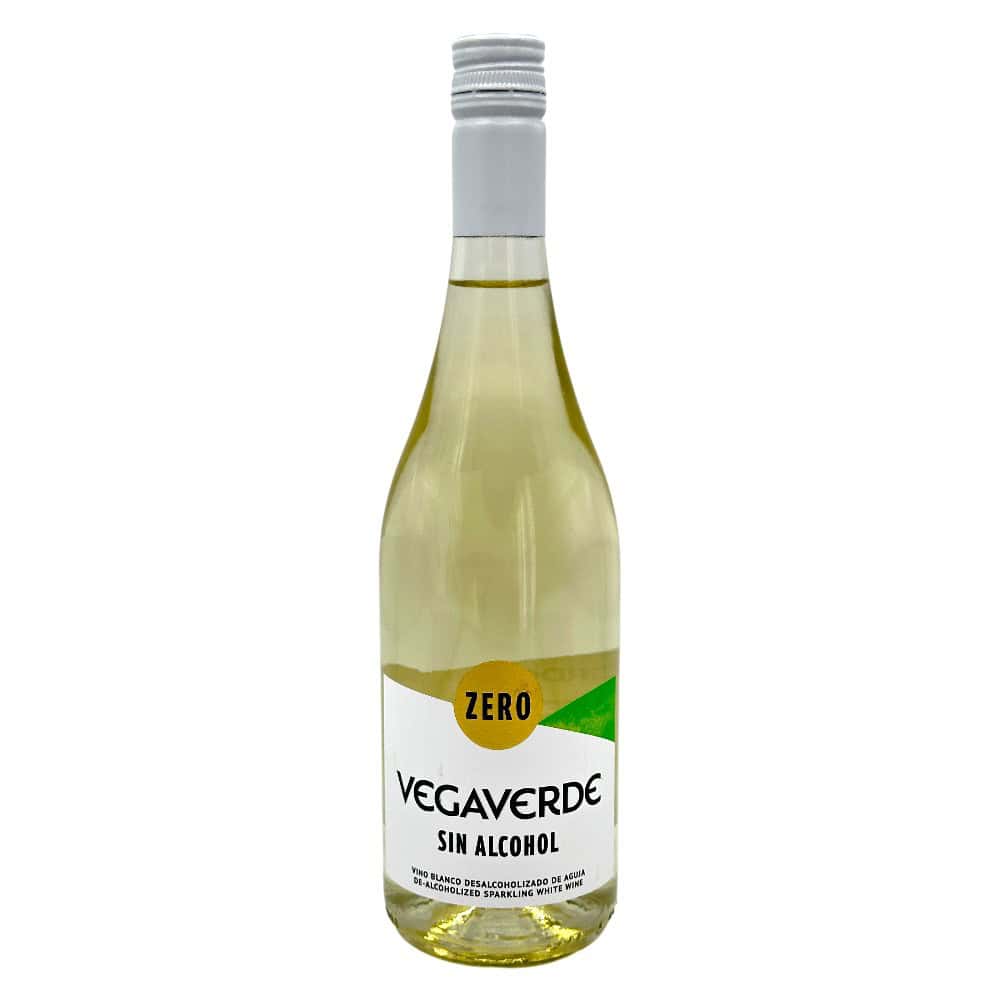 Vegaverde Zero alkoholfreie, spritzige Weißwein-Alternative aus Spanien, ideal für bewussten Genuss und gesunde Lebensweise, perfekt für alle Anlässe.