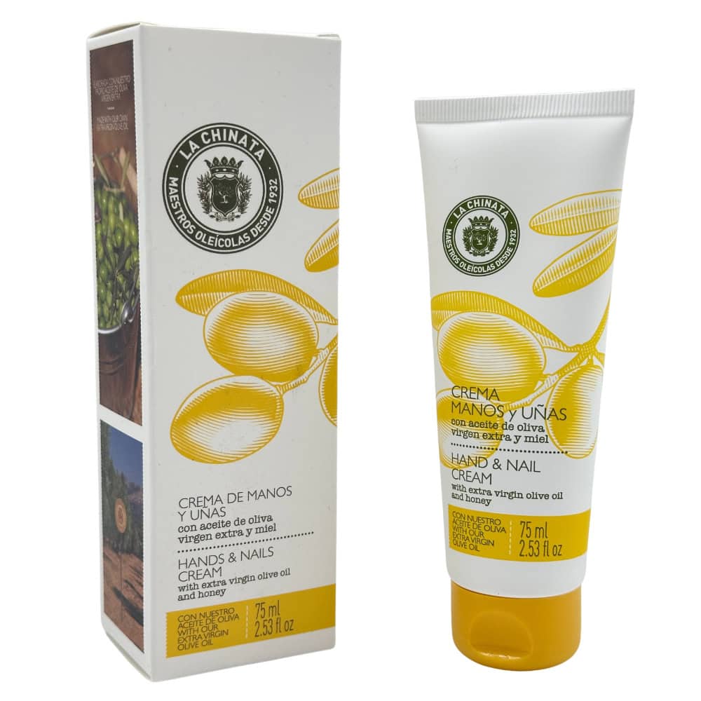 Hochwertige Hand- und Nagelcreme mit Olivenöl und Honig, 75 ml, aus Spanien, ideal für gepflegte Hände und Nägel, natürliche Pflege von Mareni.