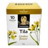 Hochwertige Tila Lindenblüten-Tee in praktischer Packung, ideal für entspannende Teemomente, direkt aus Spanien, 10 Teebeutel, 12 g.
