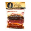 Sauberes, luftgetrocknetes spanisches Fleisch in vakuumversiegelter Verpackung, ideal für Tapas und Snacks.