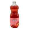 Sangría Rosé in einer transparenten Flasche mit rotem Getränk, Früchten und Zitronenscheiben, typisch für spanische Sangría, ideal für Erfrischung und gesellige Anlässe.