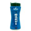 Mareni weiße Kebab-Sauce in blauer Flasche mit grünem Deckel, ideal für Kebab und Grillgerichte.