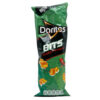Doritos Bits Sweet Chilli Snack im grünen Beutel mit Chips und Chilis, spanische Herkunft, für SEO optimiert.
