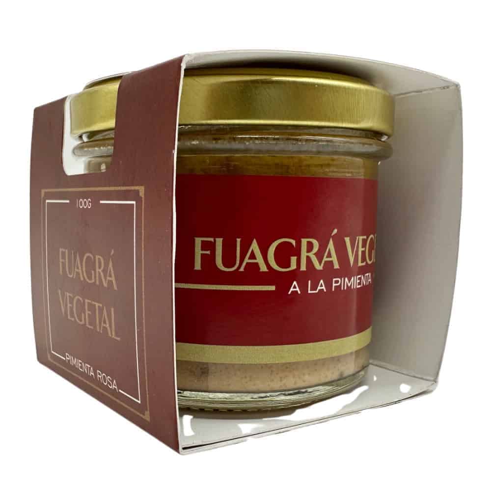 Mareni Fuagrá vegetal mit rosa Pfeffer in Glas, ideal für vegane Feinschmecker, 100g, haltbar bis 06/2026.