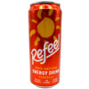 Mareni Refeel Energy Drink Tropical in rotem Dosen mit Sonnenlogo, ideal für Erfrischung unterwegs.