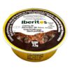 Iberitos Crema de Morcilla de Santa Amalia, spanische Blutwurstcreme in gelbem Becher mit schwarzem Deckel.