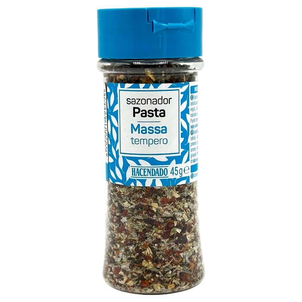 Mareni Pasta-Sazonador aus Spanien, 45 g, ideal für Nudelgerichte, mit mediterranen Gewürzen.