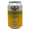 Höchster Radler Limón 2,2% in 0,33 l Dose, spanisches Bier mit Zitronengeschmack, erfrischend und leicht.