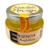 Mareni Esencia Andalusi mit nativem Olivenöl extra und Orange, 50g, in Glasgefäß.