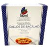 Mareni Kabeljau‑Kutteln in Sauce, spanische Delikatesse, in Verpackung mit Laurel-Logo, ideal für Feinschmecker.