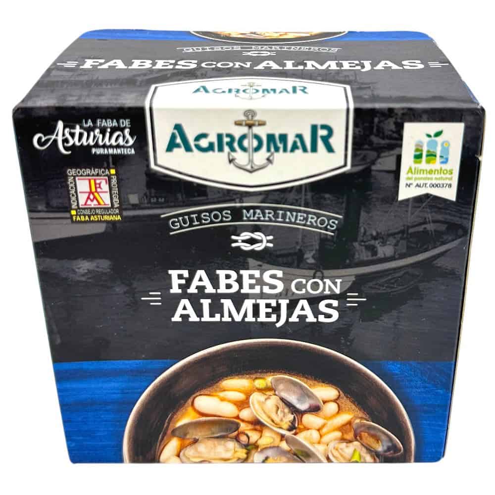 Marini - direkt aus Spanien, Asturische Bohnen mit Venusmuscheln in der Packung.