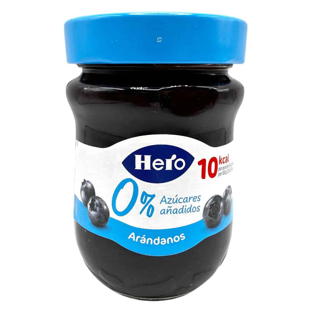 Mareni Heidelbeer-Konfitüre ohne Zuckerzusatz in 280g Glas, ideal für gesunde Ernährung.