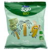 Bio-Snack aus Mais, Hafer und Banane, kindgerecht, nachhaltige Verpackung, glutenfrei, vegan, ökologisch, ideal für Kinder ab 8 Monaten, Mareni Spanien.