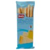Quely Brotsticks mit Käse in blauer Verpackung, ideal als Snack mit Käse und Olivenöl.