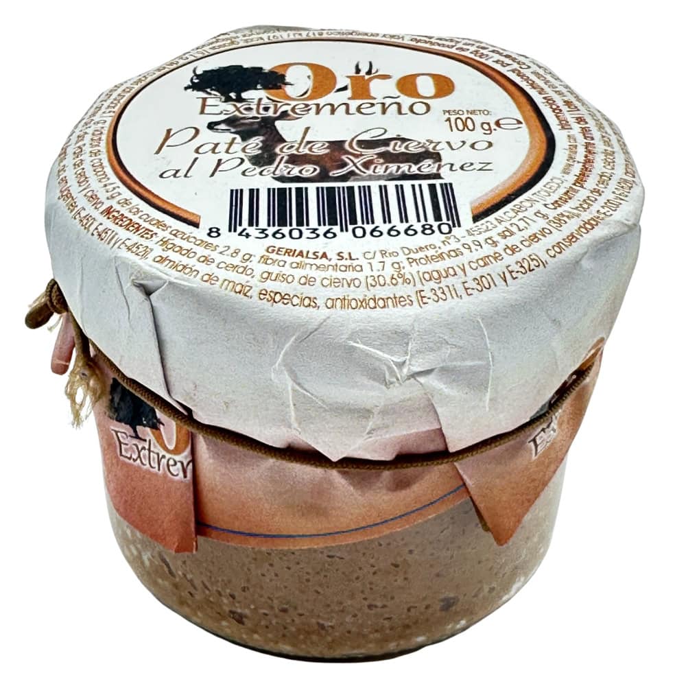 Mareni Hirschpastete mit Pedro Ximenez, 100g, aus Spanien, ideal für Feinschmecker, mit hochwertigen Zutaten.