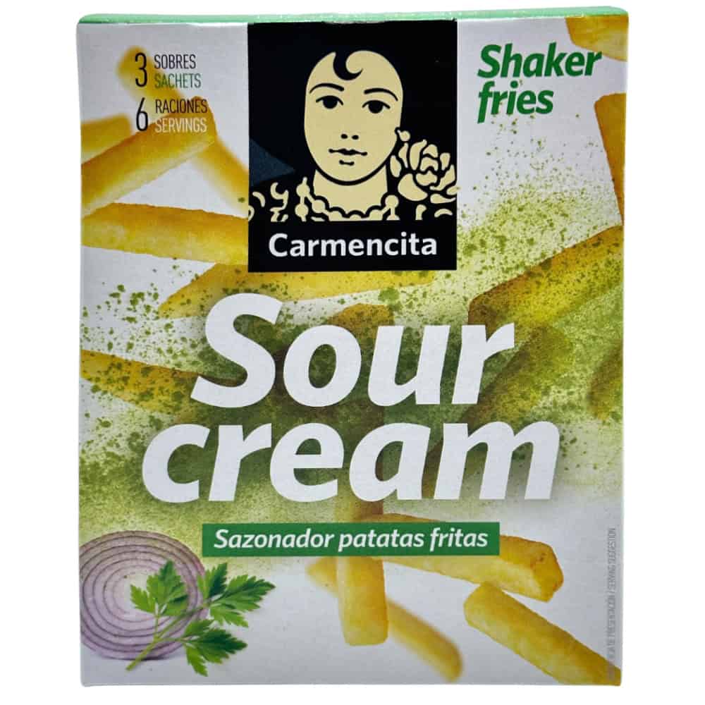 Carmencita Sour Cream Gewürzmischung für Pommes frites, spanische Würzmischung in praktischer Verpackung.