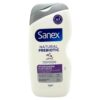 Sanex Duschgel Natural Prebiotic für empfindliche Haut, 475 ml, mit Atopiderm Technologie, hypoallergenisch, pflegt die Haut und reduziert Juckreiz.