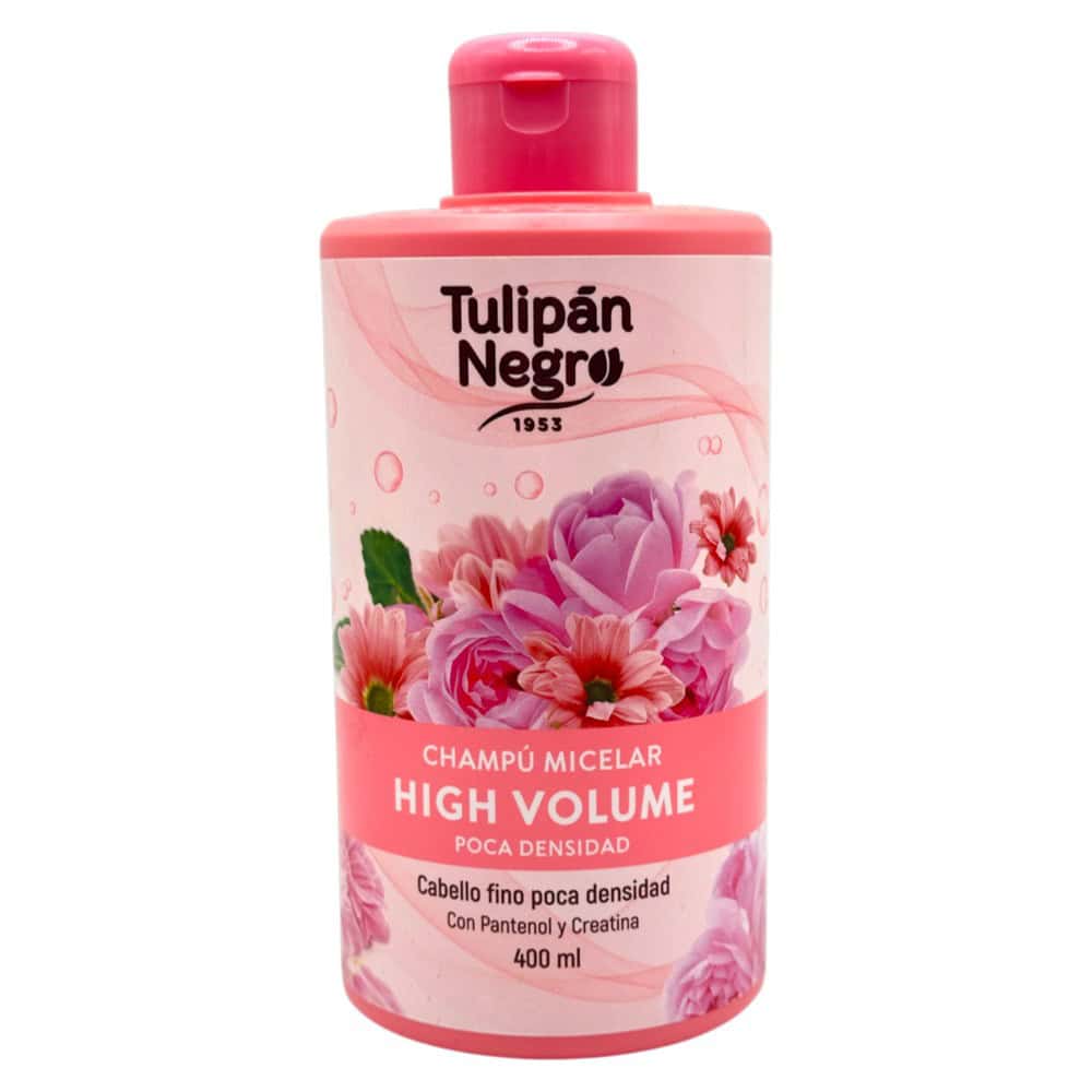 Mareni Tulipan Negro High Volume Micellar Shampoo für feines Haar, 400 ml, mit Pflegestoffen aus Spanien.