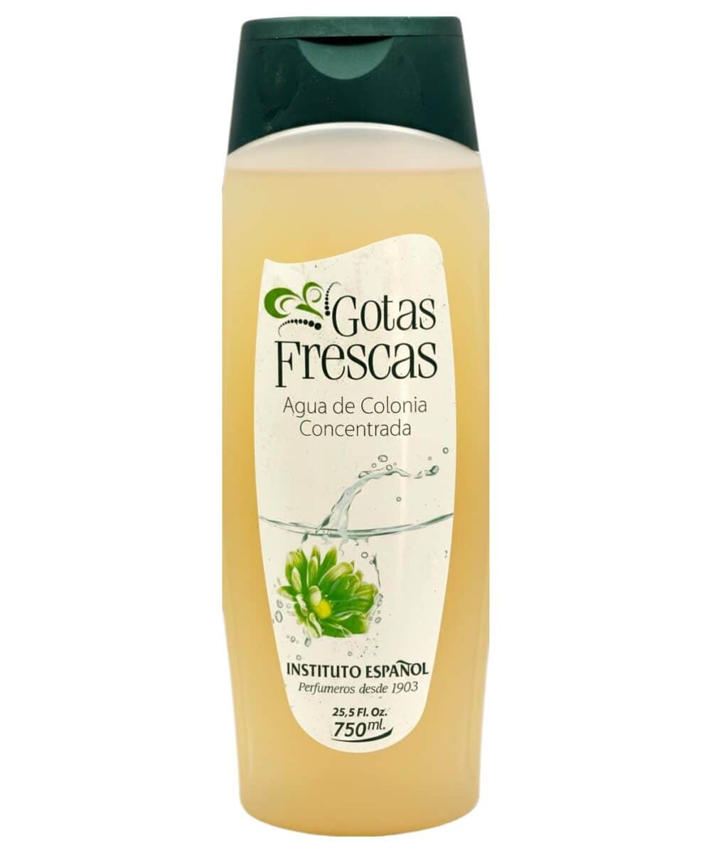 Mareni Gotas Frescas Agua de Colonia Concentrada 750 ml Flasche, spanisches Eau de Cologne mit Aloe Vera Duft.