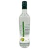 Mareni Grüner Apfellikör in 0,7 l Flasche mit grünem Apfel-Design, transparentem Inhalt und schwarzem Verschluss.