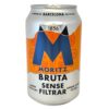 Mareni Moritz Bruta Sense Filtrar Getränkedose aus Spanien, orange-blau Design, 0,33 l, MHD 07/2026.