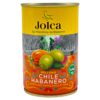 Jolca Oliven mit Habanero-Chilis, 130 g, spanische Spezialität, gefüllt mit scharfen Chilis, ideal für Tapas und Snacks.