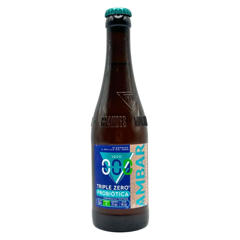 Mareni Ambar Triple Zero Probiótica Flasche 0,33 l, spanische probiotische Erfrischungsgetränk.