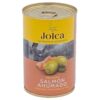 Jolca Oliven mit geräucherter Lachspaste, 130 g, in Dosenverpackung, spanische Spezialität.
