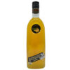 Spanischer Mandarinenlikör in 0,7 l Flasche mit gelber Farbe und schwarzem Verschluss.