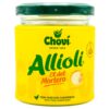 Mareni Allioli mit grüner Verpackung und gelbem Label, spanische Knoblauchsauce mit Eiern, ideal für spanische Gerichte.