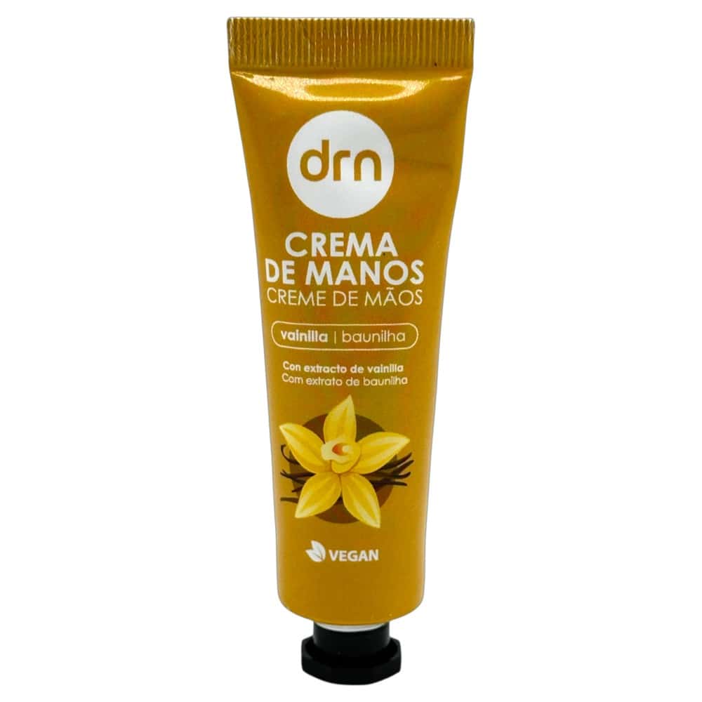 Mareni Handcreme mit Vanilleextrakt in 30 ml Tube, vegan, aus Spanien.