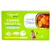 Vegavel Jackfruit Fleisch-Alternative in grüner Verpackung, mediterranes Rezept, glutenfrei, ballaststoffreich, vegan, ohne Konservierungsstoffe.