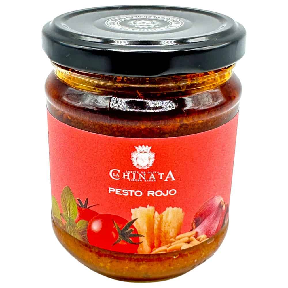 Marini Pesto Rojo im Glas, spanisches rotes Pesto mit Tomaten und Gewürzen, 180 g.