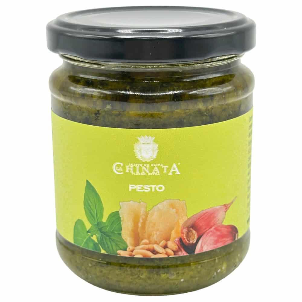 Marini Pesto alla Genovese im Glas, direkt aus Spanien, mit Basilikum, Pinienkernen und Knoblauch.